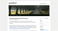 Desktop Screenshot of blog.openinworld.com