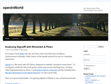 Tablet Screenshot of blog.openinworld.com
